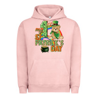 Pigment Salmon My first St. Patrick's Day Urban Hoodie - CowGirlArtShop