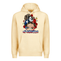 Pina Colada Puerto Rico messy bun Premium Hoodie - NancyCooperArtShop