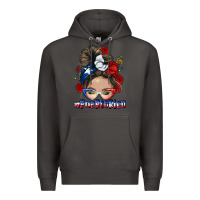 Smoke Puerto Rico messy bun Premium Hoodie - NancyCooperArtShop