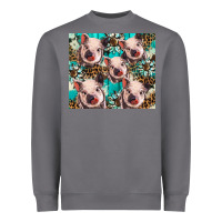 Storm western cowhide sunflower baby pig Heavyweight Sweatshirt - BarkalooDesign