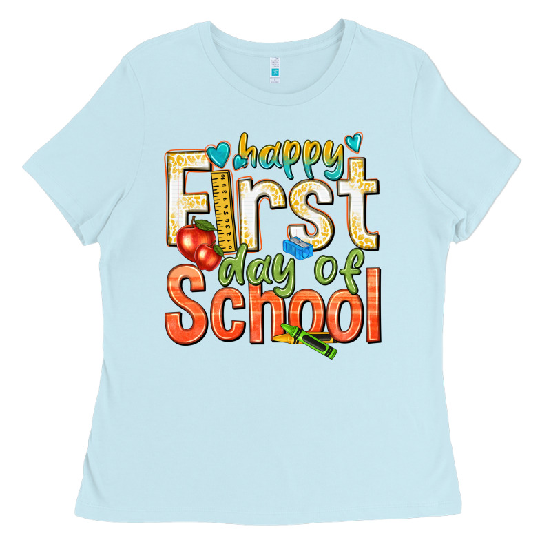 Happy First Day Of School Ladies Tee by texasbilliewilder | Teevron