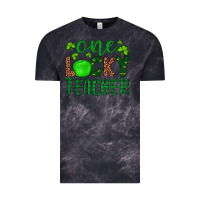 Cloud Black one lucky teacher Vintage Tee - Artiststas