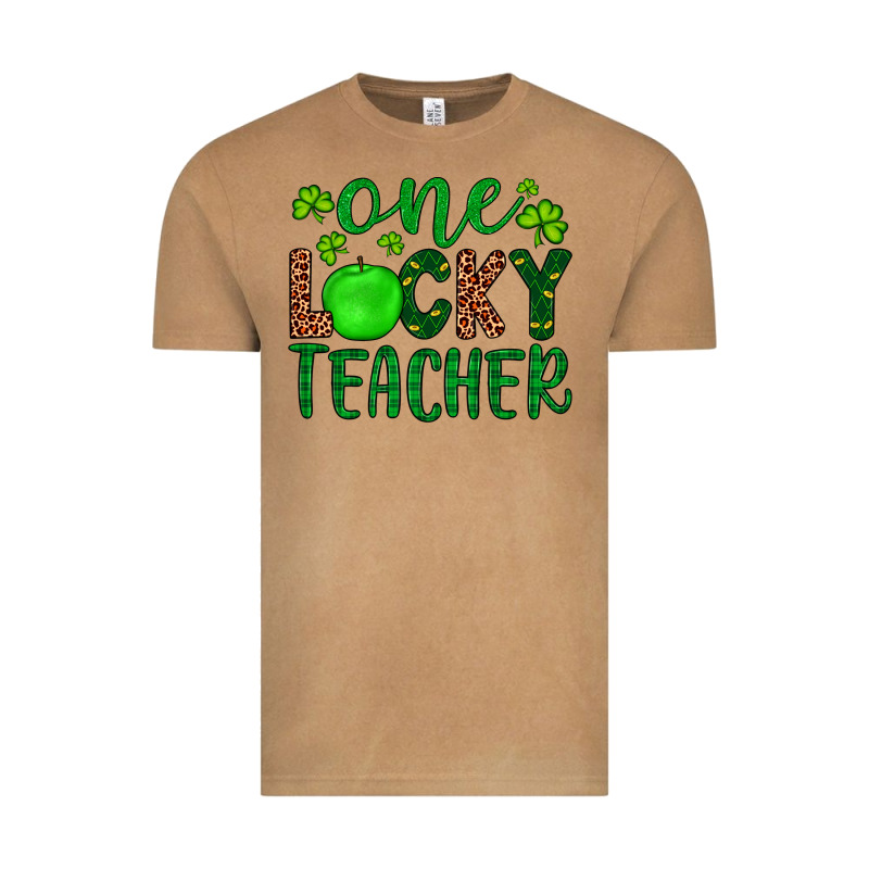 One Lucky Teacher Vintage Tee by Artiststas | Teevron