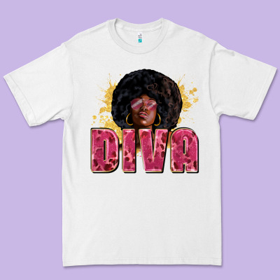 Diva Juneteenth Premium Tee Designed By Zillion Design Studio
