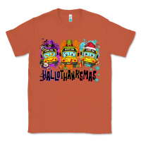 Copper Happy Hallothanksmas school bus Classic Tee - NancyCooperArtShop