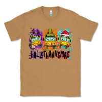 Toasted Coconut Happy Hallothanksmas school bus Classic Tee - NancyCooperArtShop