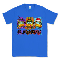 True Royal Happy Hallothanksmas school bus Classic Tee - NancyCooperArtShop