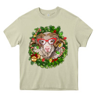 Mossy Christmas merino Heavy Core Tee - BarkalooDesign