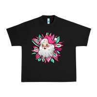 Black pink Christmas Santa Claus sunflower Urban Heavy Tee - Jasminsmagicworld