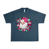 Midnight Navy pink Christmas Santa Claus sunflower Urban Heavy Tee - Jasminsmagicworld