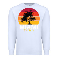 White Miami Beach Premium Sweatshirt - Bettercallsaul