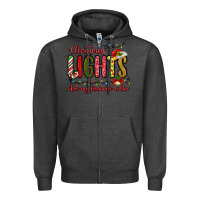 Charcoal Heather christmas lights are my favorite color Zipper Hoodie - MaliasSmallBusiness
