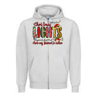 Dove Grey christmas lights are my favorite color Zipper Hoodie - MaliasSmallBusiness