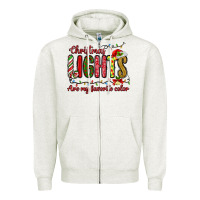 Oatmeal Heather christmas lights are my favorite color Zipper Hoodie - MaliasSmallBusiness
