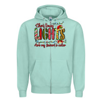 Seafoam christmas lights are my favorite color Zipper Hoodie - MaliasSmallBusiness