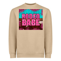 Mushroom rodeo babe cowhide leopard turquoise Heavyweight Sweatshirt - BarkalooDesign