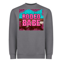 Storm rodeo babe cowhide leopard turquoise Heavyweight Sweatshirt - BarkalooDesign