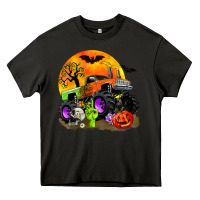 Asphalt halloween monster truck Heavy Core Tee - Zillion Design Studio