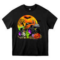 Black halloween monster truck Heavy Core Tee - Zillion Design Studio