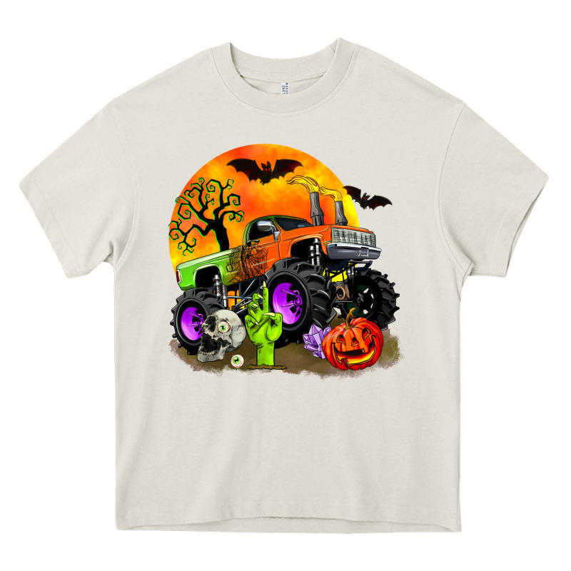 Halloween Monster Truck Heavy Core Tee by Zillion Design Studio | Teevron