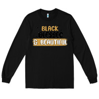 Black black blessed & beautiful Long Sleeve Tee - MaliasSmallBusiness