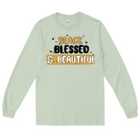 Matcha black blessed & beautiful Long Sleeve Tee - MaliasSmallBusiness