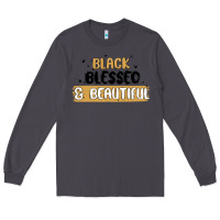 Smoke black blessed & beautiful Long Sleeve Tee - MaliasSmallBusiness