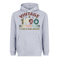 Heather Grey Vintage 1990 Limited Edition 31 Years Of Being Awesome Heavyweight Hoodie - Bettercallsaul