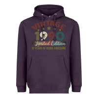 Plum Vintage 1990 Limited Edition 31 Years Of Being Awesome Heavyweight Hoodie - Bettercallsaul