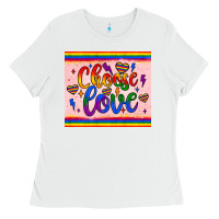 White choose love tumbler Ladies Tee - JahusDesignShop