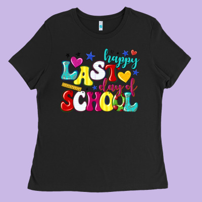 Happy Last Day Of School Ladies Tee Designed By Texasbilliewilder