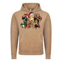 Joy And Cow Christmas Candies And Letters Vintage Hoodie | Teevron