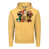 Vintage Mustard joy and cow christmas candies and letters Vintage Hoodie - AdoDesignShop