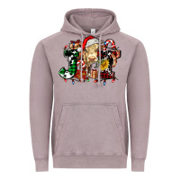 Vintage Zinc joy and cow christmas candies and letters Vintage Hoodie - AdoDesignShop