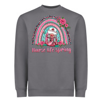 Storm nurse life spring rainbow Heavyweight Sweatshirt - BarkalooDesign