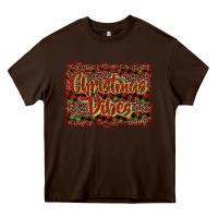 Chocolate Brown Christmas vibes Heavy Core Tee - RanaPortraitStore