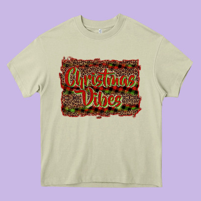 Christmas Vibes Heavy Core Tee Designed By Ranaportraitstore