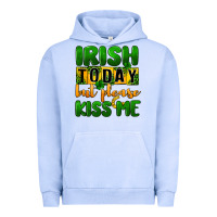 Pigment Grape Ice Irish today but please kiss me Urban Hoodie - CowGirlArtShop