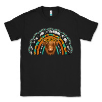 Black turquoise cowhide sunflower headband highland cow Classic Tee - Jasminsmagicworld