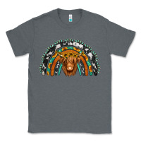 Charcoal Heather turquoise cowhide sunflower headband highland cow Classic Tee - Jasminsmagicworld