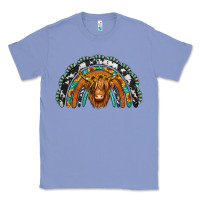 Colony Blue turquoise cowhide sunflower headband highland cow Classic Tee - Jasminsmagicworld