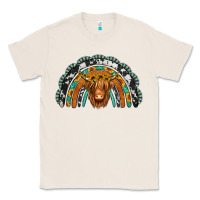 Natural turquoise cowhide sunflower headband highland cow Classic Tee - Jasminsmagicworld