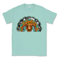 Seafoam turquoise cowhide sunflower headband highland cow Classic Tee - Jasminsmagicworld