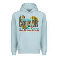 Blue Mist Raised on Country and Sunshine Premium Hoodie - texasbilliewilder