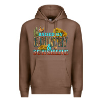 Chestnut Raised on Country and Sunshine Premium Hoodie - texasbilliewilder