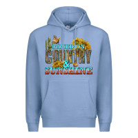 Colony Blue Raised on Country and Sunshine Premium Hoodie - texasbilliewilder