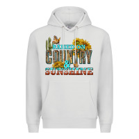 Dove Grey Raised on Country and Sunshine Premium Hoodie - texasbilliewilder
