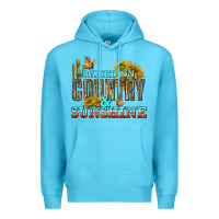 Ocean Blue Raised on Country and Sunshine Premium Hoodie - texasbilliewilder