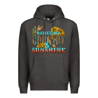 Smoke Raised on Country and Sunshine Premium Hoodie - texasbilliewilder