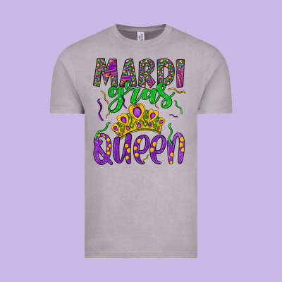 Mardi Gras Queen Vintage Tee Designed By Artiststas